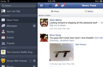 Facebook Updates for iPad Retina Display and Other Fixes