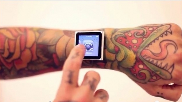 This Guy Is A Real Fanboy – Meet The Implant iPod Nano Watch