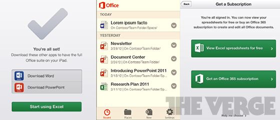 Leaked Screenshots Reveal Office For iOS, Planned For 2013 Launch