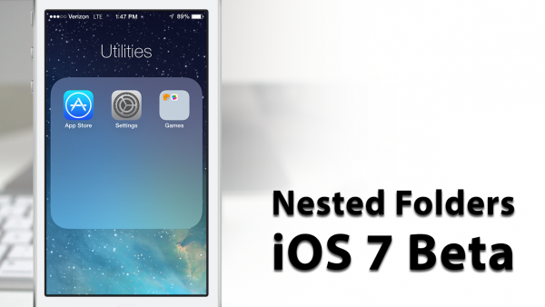 [iOS 7 Glitch] How To Create Nested Folders